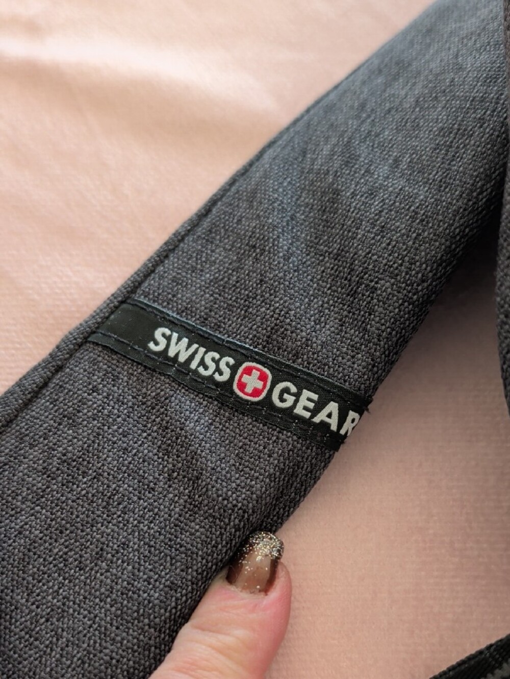 SwissGear Gray-Black Compact Travel Backpack - Picture 4 of 5